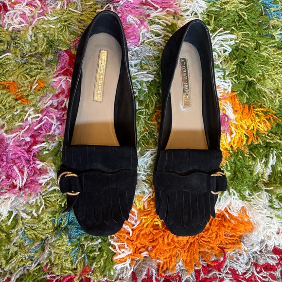Audrey Brooke - Gale Suede Loafer Flat - Picture 2 of 6